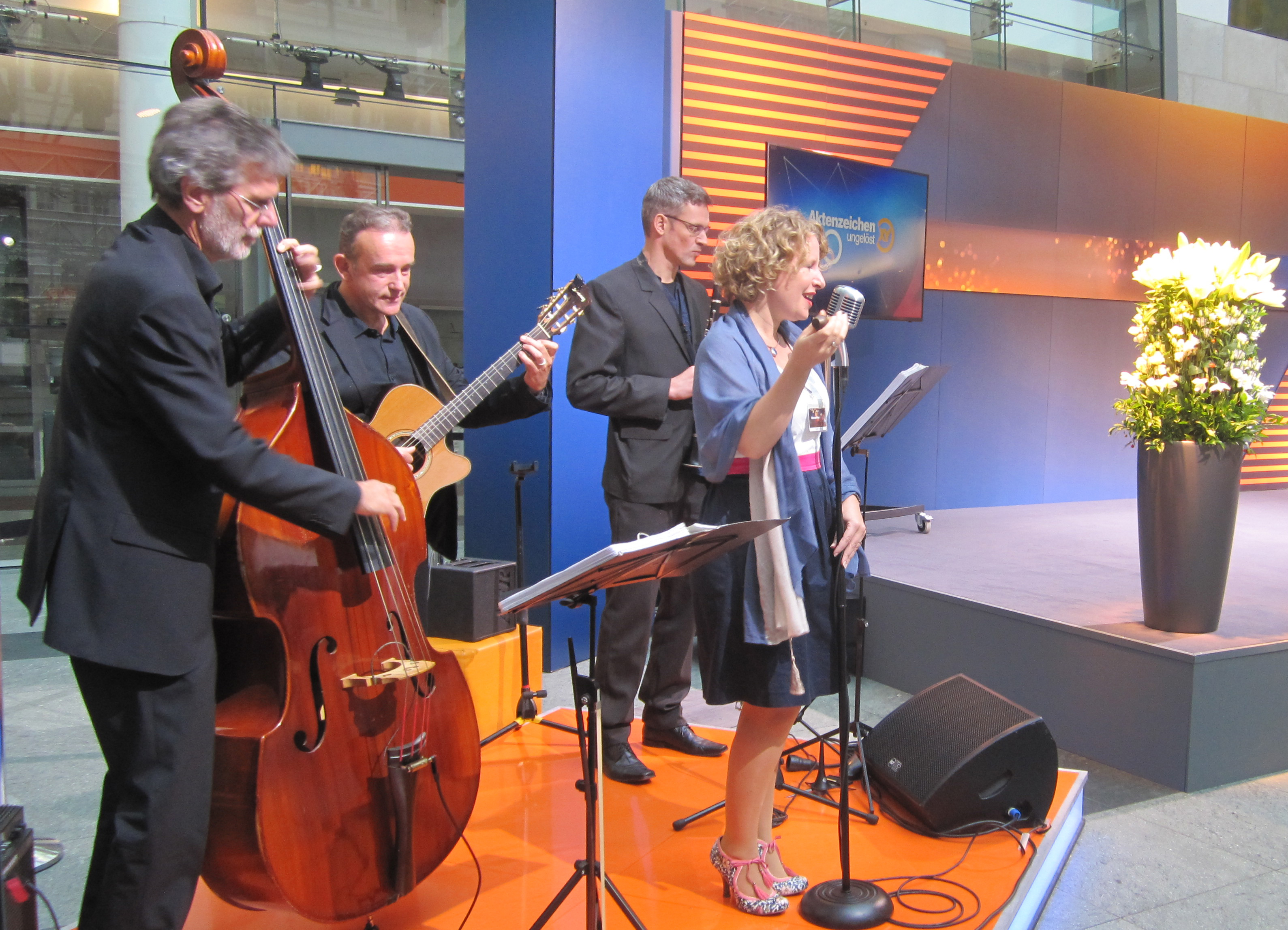 SNATCH Jazztrio beim ZDF Aktenzeichen XY Preisverleihung
